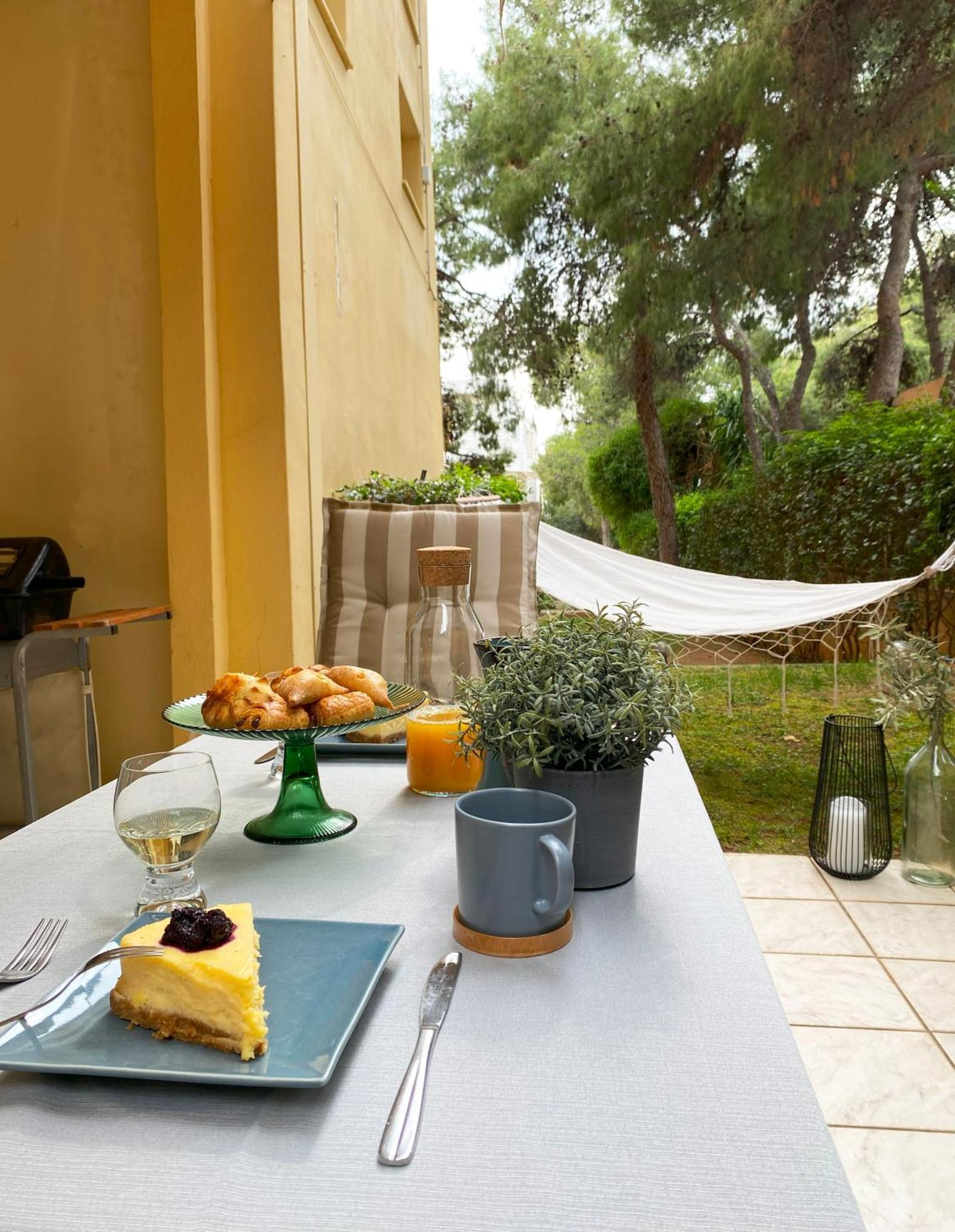Garden Apartment With Bbq In The Athenian Riviera Exterior foto